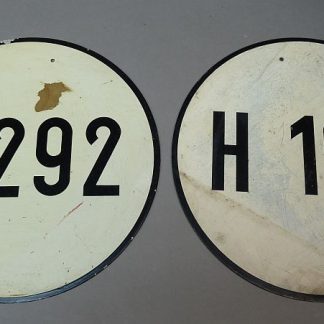 Set van 2 originele DDR Deutsche Reichsbahn H-borden