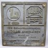 Originele DDR fabrieksplaat – VEB Schwermaschinenbau NOBAS