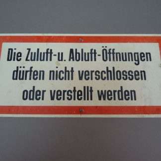 Origineel DDR waarschuwingsbord