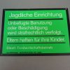 DDR waarschuwingsbord jachtinrichting