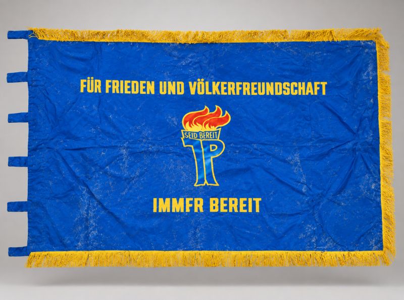 Zoldervondst Jungpioniere vaandel DDR “Immer Bereit”