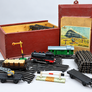 ZEUKE Vintage DDR Modeltreinset Locomotief, Wagons & Rails