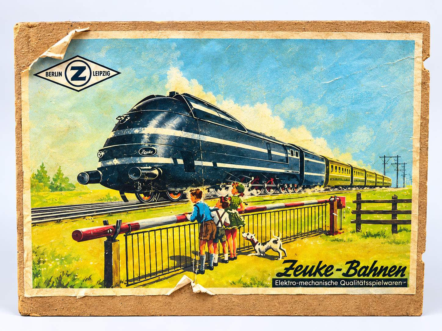ZEUKE Vintage DDR Modeltreinset Locomotief, Wagons & Rails - Afbeelding 4