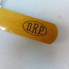 Antieke houten kleerhangers uit de jaren 30 – set van 4 met reclameopdruk - Afbeelding 2