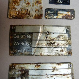 WO2 Duitse Luft Hansa (DLH) identificatieplaatjes