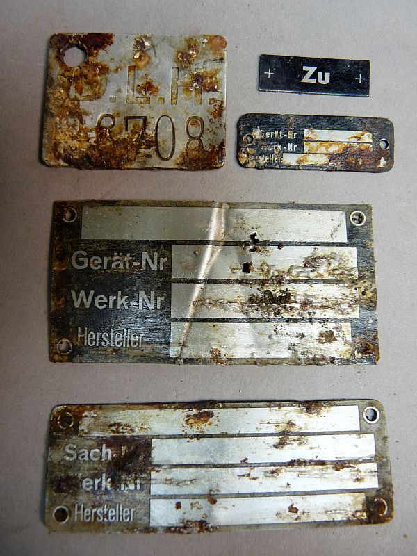 WO2 Duitse Luft Hansa (DLH) identificatieplaatjes