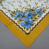 Vintage DDR tafelkleed 80x80 cm – Blauwe bloemen – NOS 1983 - Afbeelding 2