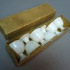 Vintage DDR eierdoppen – Set van 6 in originele doos