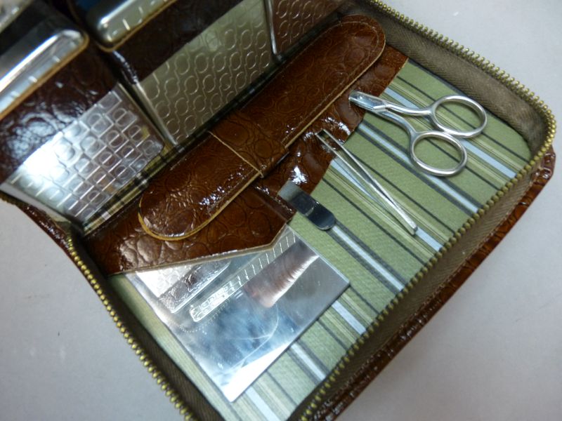 Vintage DDR-reisscheerset in etui - Afbeelding 3