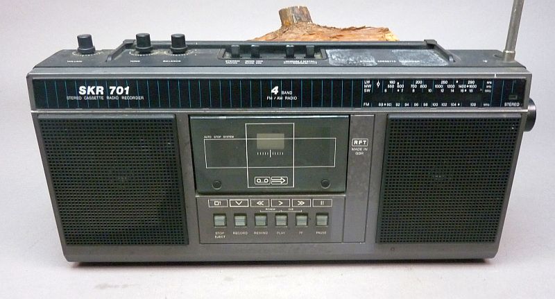 Vintage DDR RFT SKR 701 Radio Cassetterecorder Jaren 80 Werkend