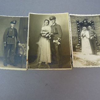 3 Wehrmacht-portretfoto’s uit de Tweede Wereldoorlog