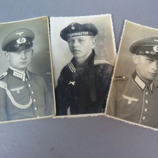 3 Originele wehrmacht portret foto's