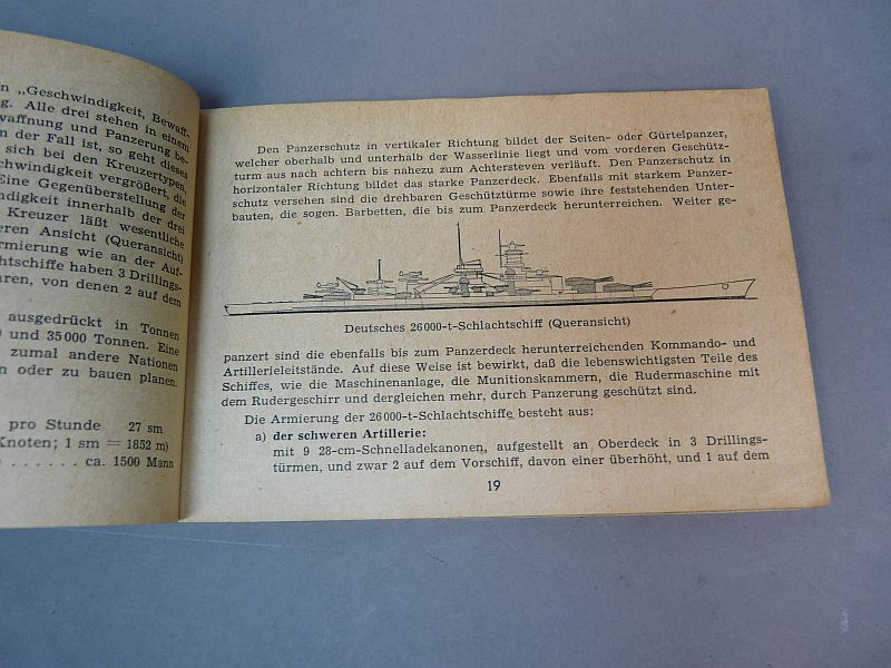 WW2 boekje Unsere Kriegsschiffe und ihre Waffen - Afbeelding 2