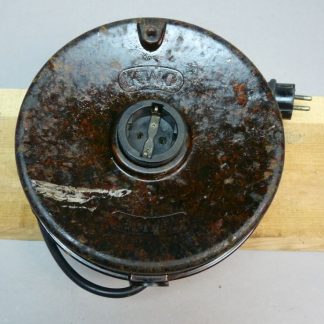 Vintage DDR KWO Stromfix Grote Bakelieten Snoerhaspel Werkend!