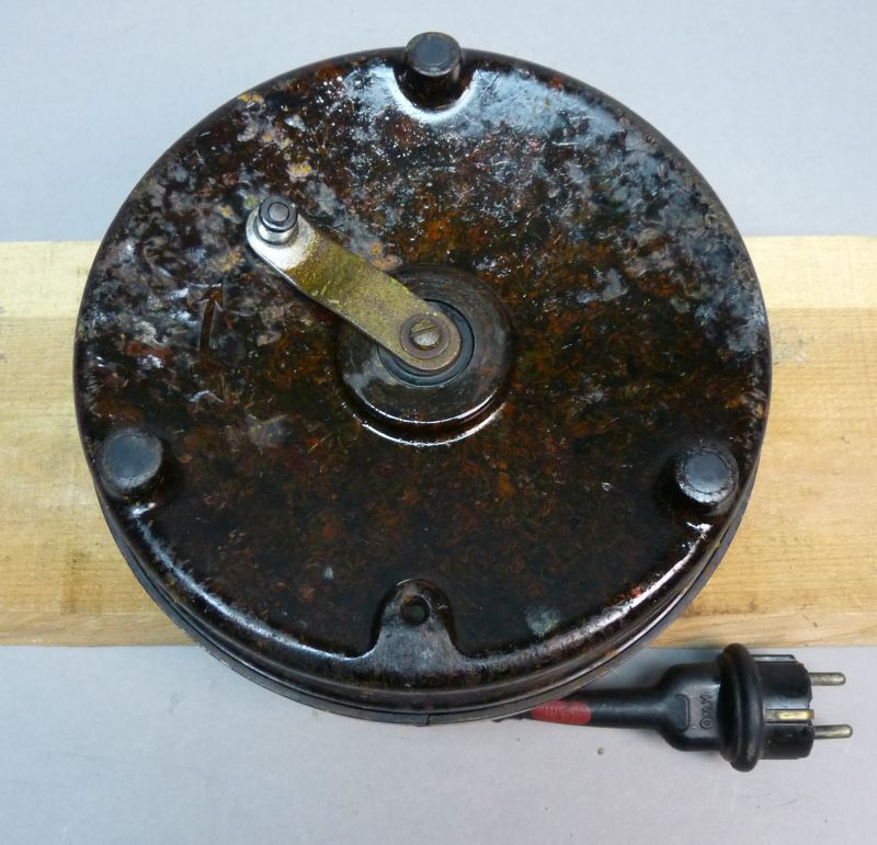 Vintage DDR KWO Stromfix Grote Bakelieten Snoerhaspel Werkend! - Afbeelding 3