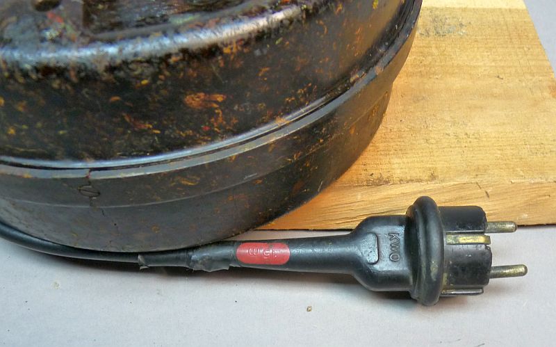 Vintage DDR KWO Stromfix Grote Bakelieten Snoerhaspel Werkend! - Afbeelding 4
