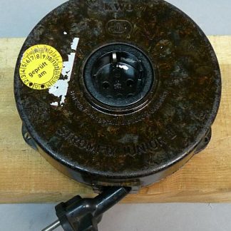Vintage DDR KWO Stromfix Kleine Bakelieten Snoerhaspel Werkend!