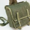 Poolse Vintage canvas tas met verstelbare en afneembare draagriem