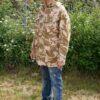 Windproof desert parka met vaste capuchon