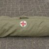 Medische vintage canvas zak / zitzak / rugkussen met rood kruis