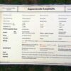 Kartonnen instructie plaat uit 1959 ,,Augenreizende Kampfstoffe,,