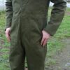 NL overall ,,oud groen,, met borstzakken, jaren 50/60 nieuw