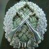 DDR / NVA jasje, oud wollen model met leren koppel, ,,Schutzenschnur,, en medaille - Afbeelding 4