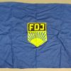DDR FDJ vlag (Freie Deutsche Jugend), klein model