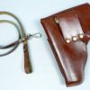 DDR leren Makarov holster, nieuw, 3 delig - Afbeelding 2