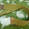 Russische koppel, canvas met metalen grijs slot