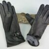 Leren handschoenen met polsriempje