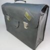 Zwarte vintage officiers akte tas