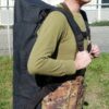 Zwarte waterdichte weekend / rugtas / rugzak - Afbeelding 4