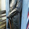 Vintage zwarte regenmantel, jaren 60 - Afbeelding 2