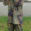 Flecktarn camouflage goretex regenpak, jas en broek