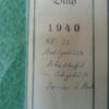 Jaarkalender / Vormerk Buch 1940 - Afbeelding 2
