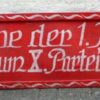 Groot bord ,,Parteitag der SED,, jaren 50
