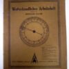 Boekje ,,Wetterkundliches Arbeidsheft,, 1931
