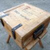 Houten munitie kist met etiketten