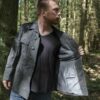 Grijs vintage wollen jasje, jaren 60, nieuw! - Afbeelding 5