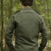 Vintage groene veldblouse - Afbeelding 3