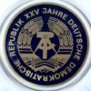 Porseleinen onderzetter XXV jahre DDR - Afbeelding 2