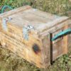 Blank houten munitiekist