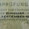 Schlosser Meisterbrief uit 1931 - Afbeelding 2
