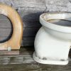 Bunker toilet, compleet set met stortbak