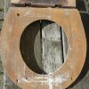 Houten bunker toilet zitting - Afbeelding 2