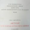 DDR Oorkonde met map en medaille Aktivist der Sozialistischen Arbeid - Afbeelding 2