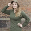Groen katoenen shirt, nieuw - Afbeelding 3