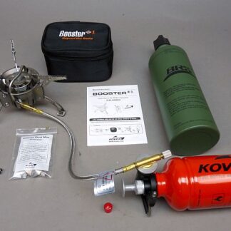 KOVEA KB-0603 Booster +1 Multi-fuel brander / kookset, aanbieding met extra KL brandstoffles!
