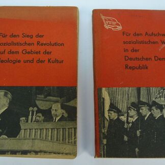 2 DDR SED boeken, 1958 (Sozialistische Einheitspartei Deutschlands)